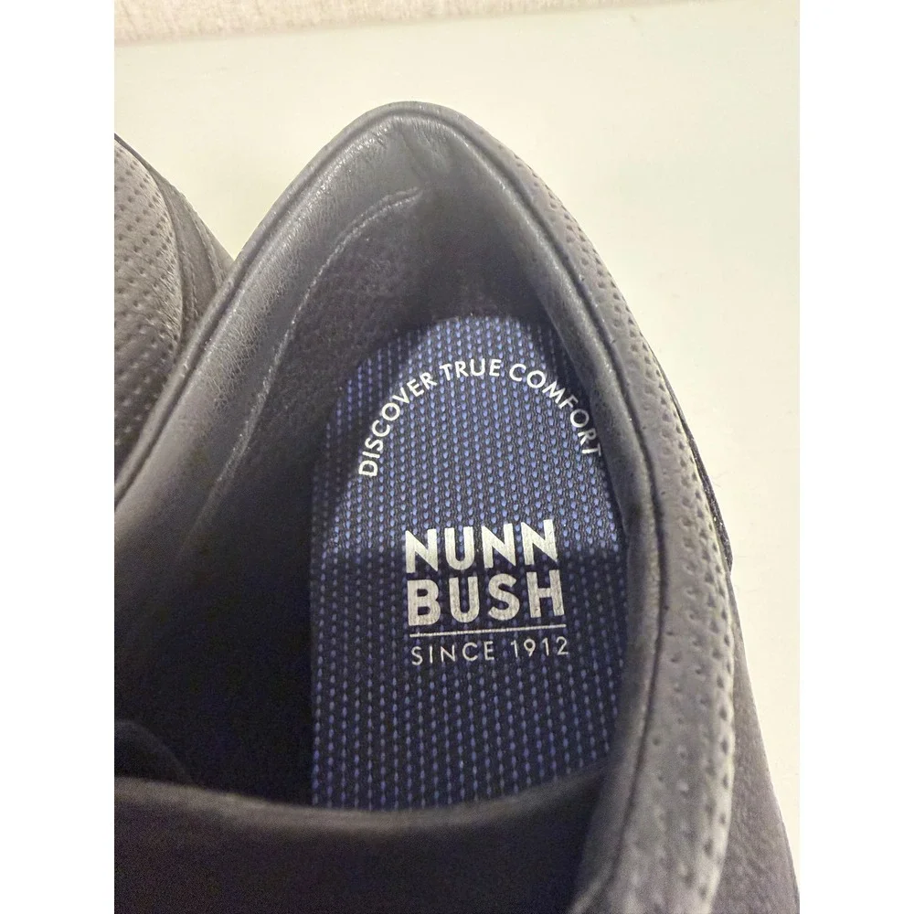 Nunn Bush Mens 81538-009 Black Oxford Plain Toe Comfort Shoes 12W